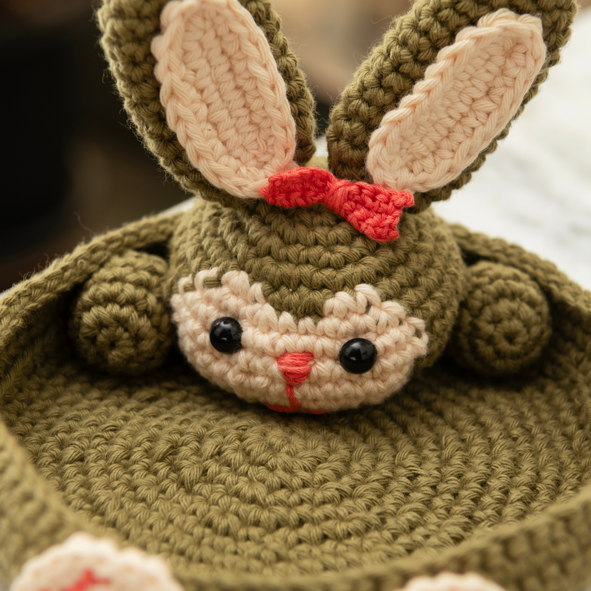 Bunny Crochet Multi-Purpose Tray/Coaster
