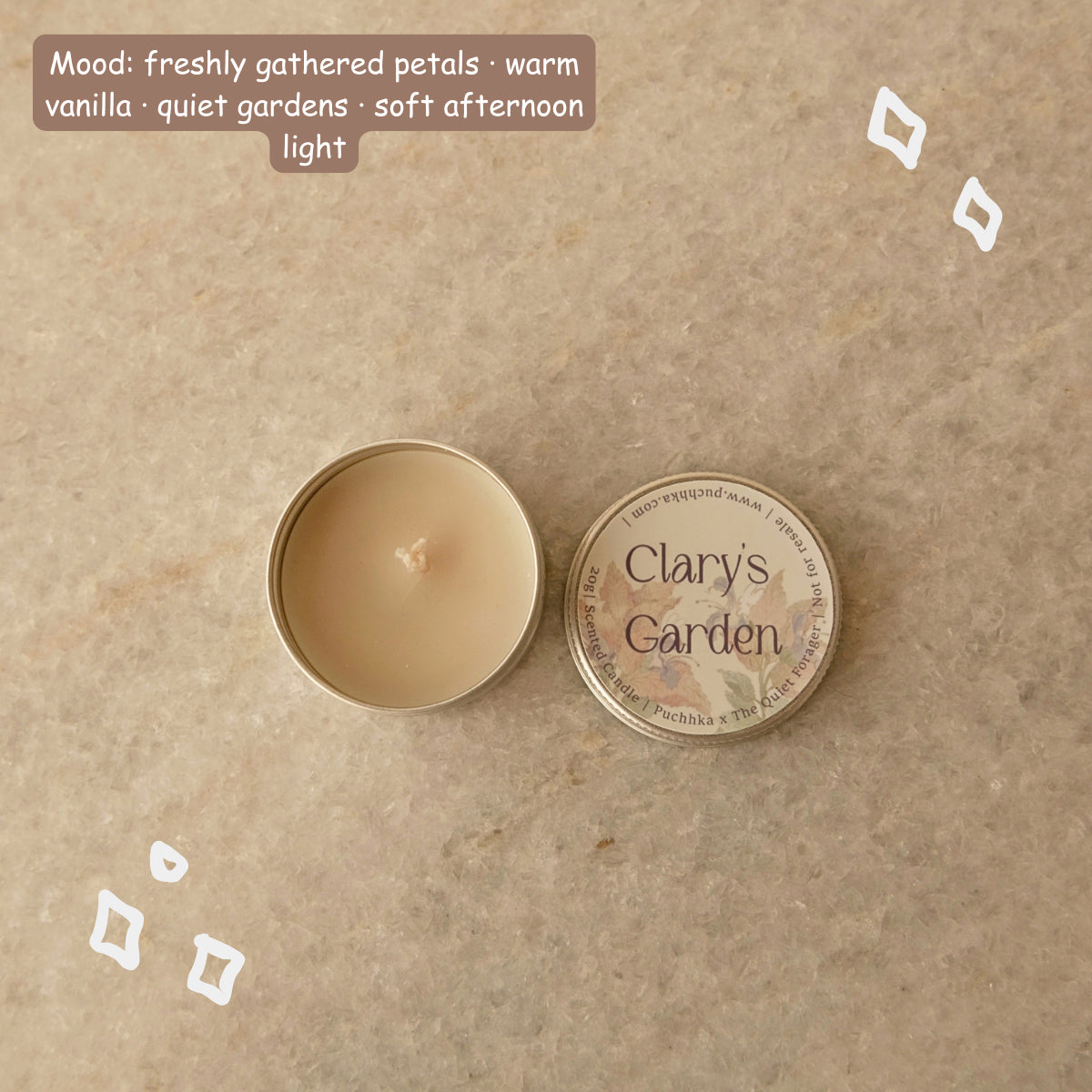 Clary's Garden Mini Candle 20g