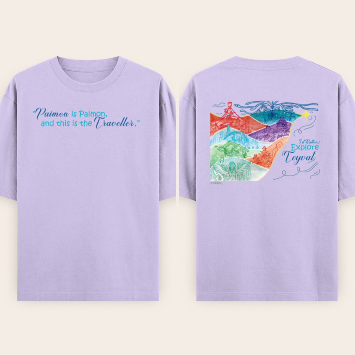 Explore Teyvat Unisex Oversized T-Shirt