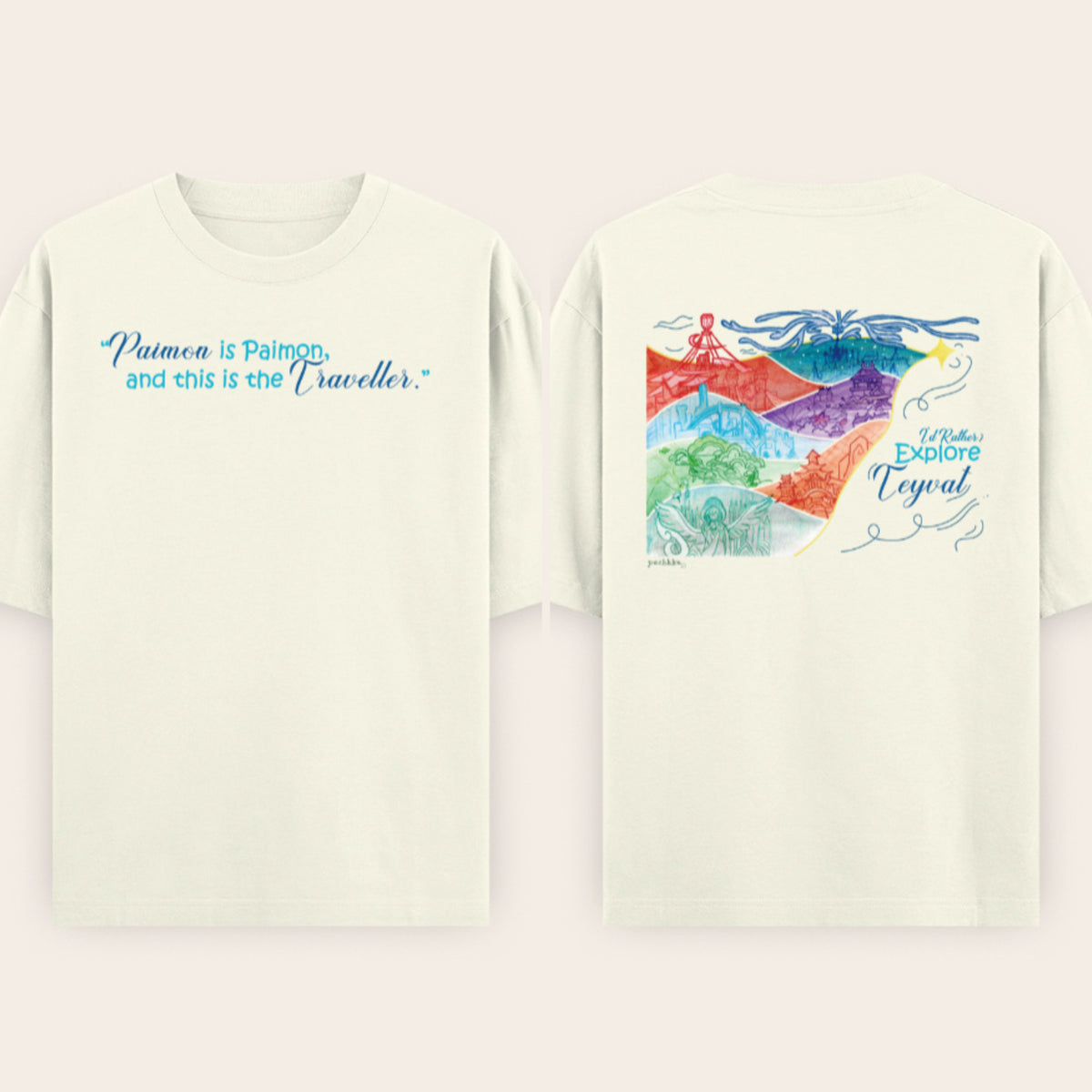 Explore Teyvat Unisex Oversized T-Shirt