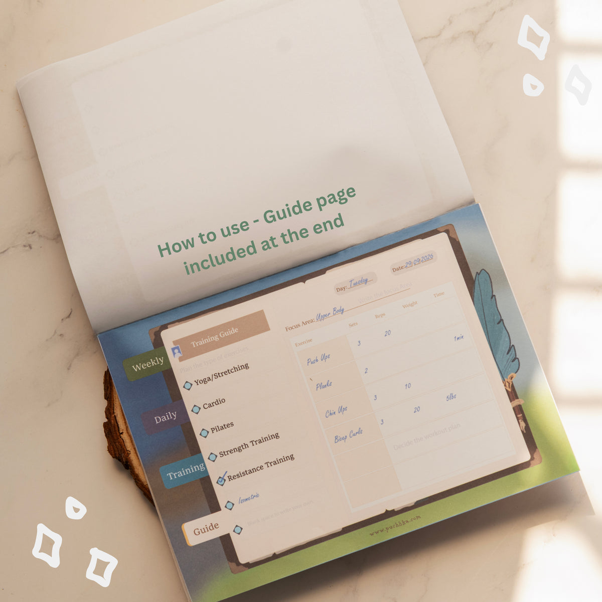 Training Guide Notepad Planner - Genshin Impact