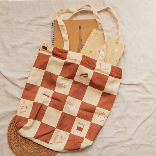 Cafe Canvas Story Tote Bag image 0