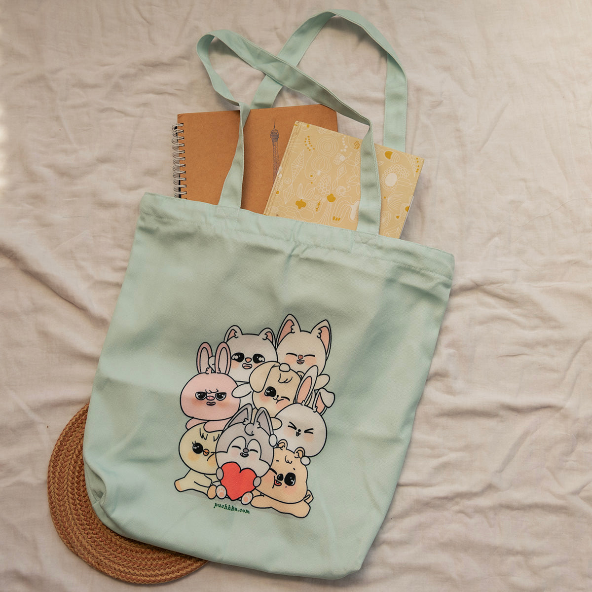 SKZoo Hug Canvas Story Tote Bag image 0