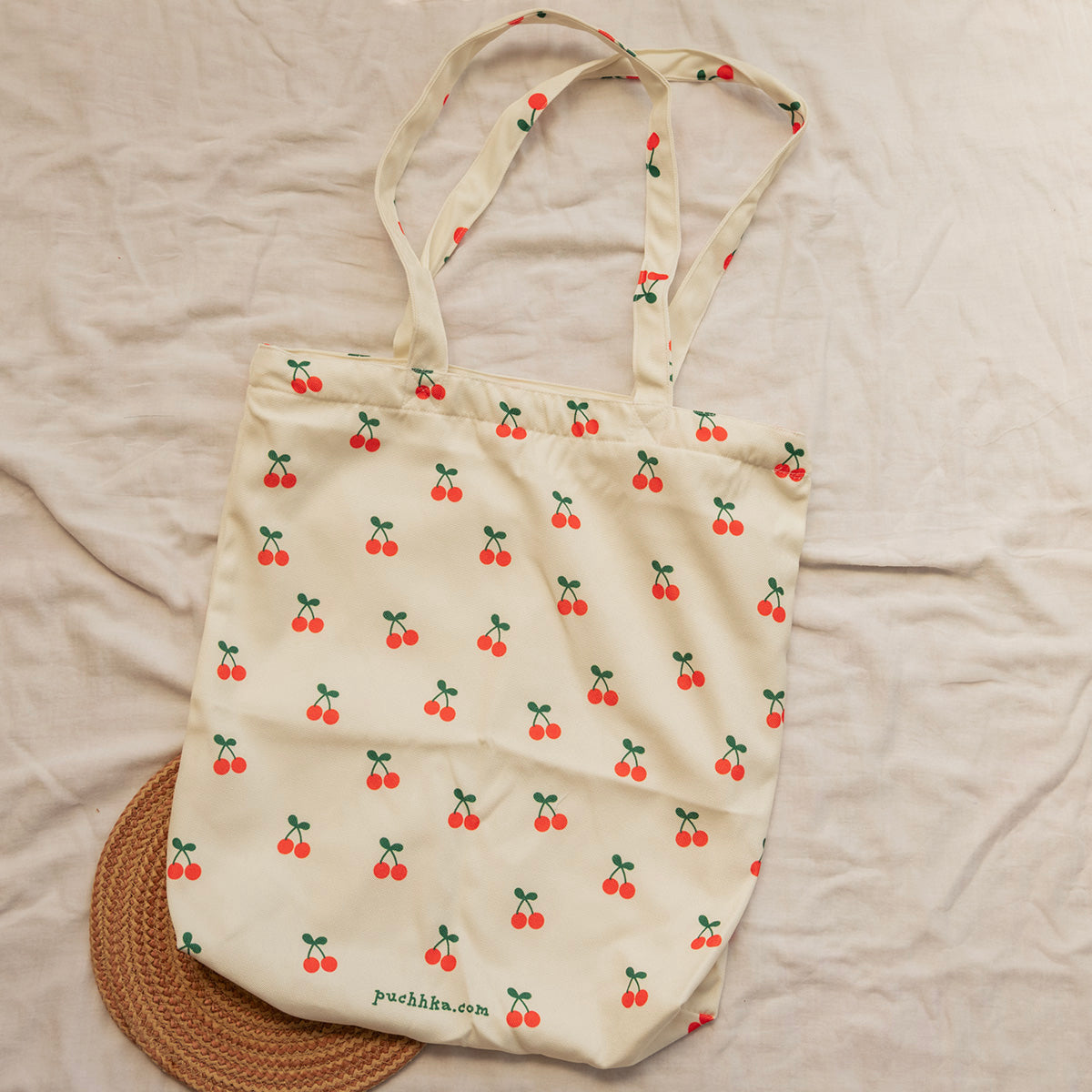 Cherry Canvas Story Tote Bag image 2