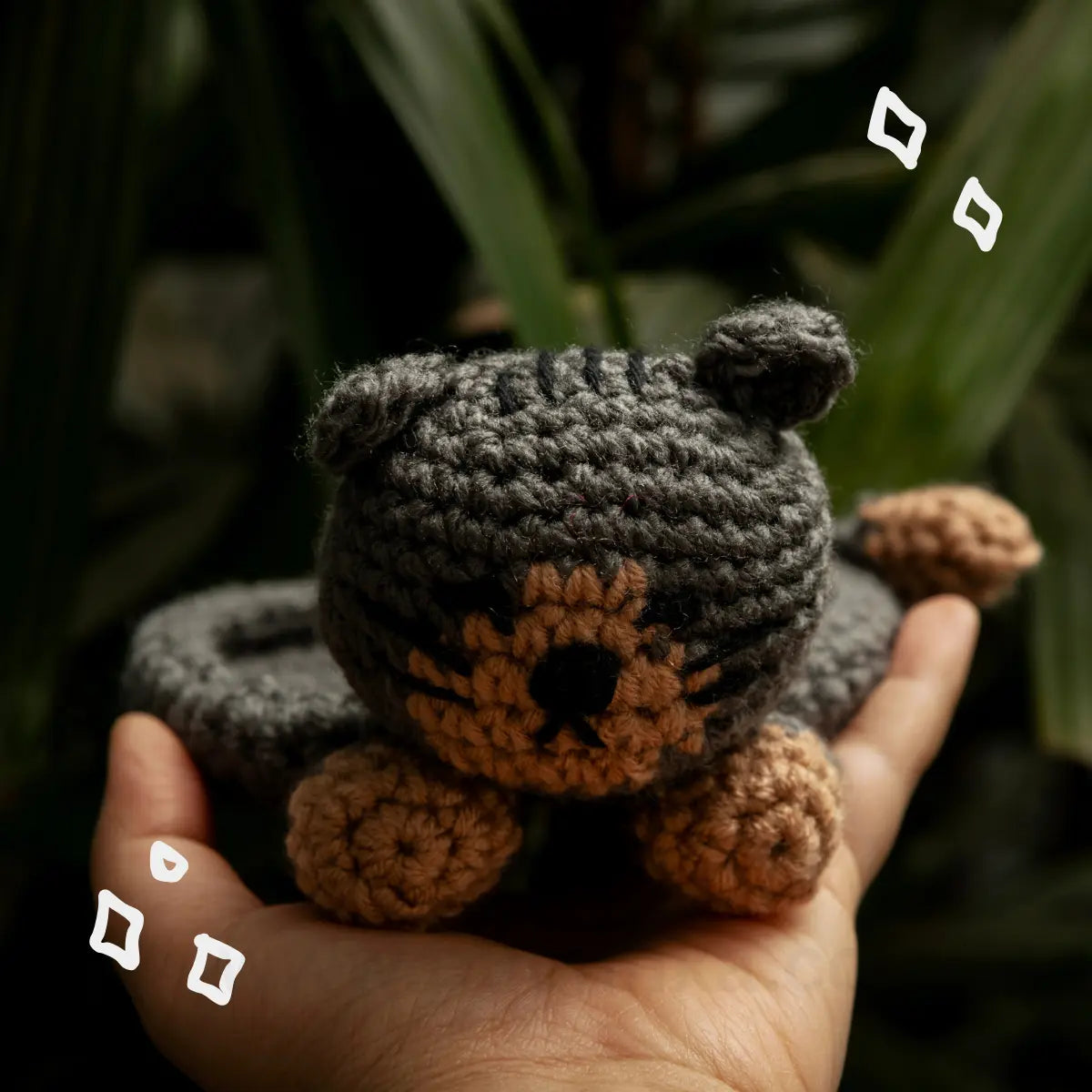 Crochet Cat Multi-Purpose Tray image 1