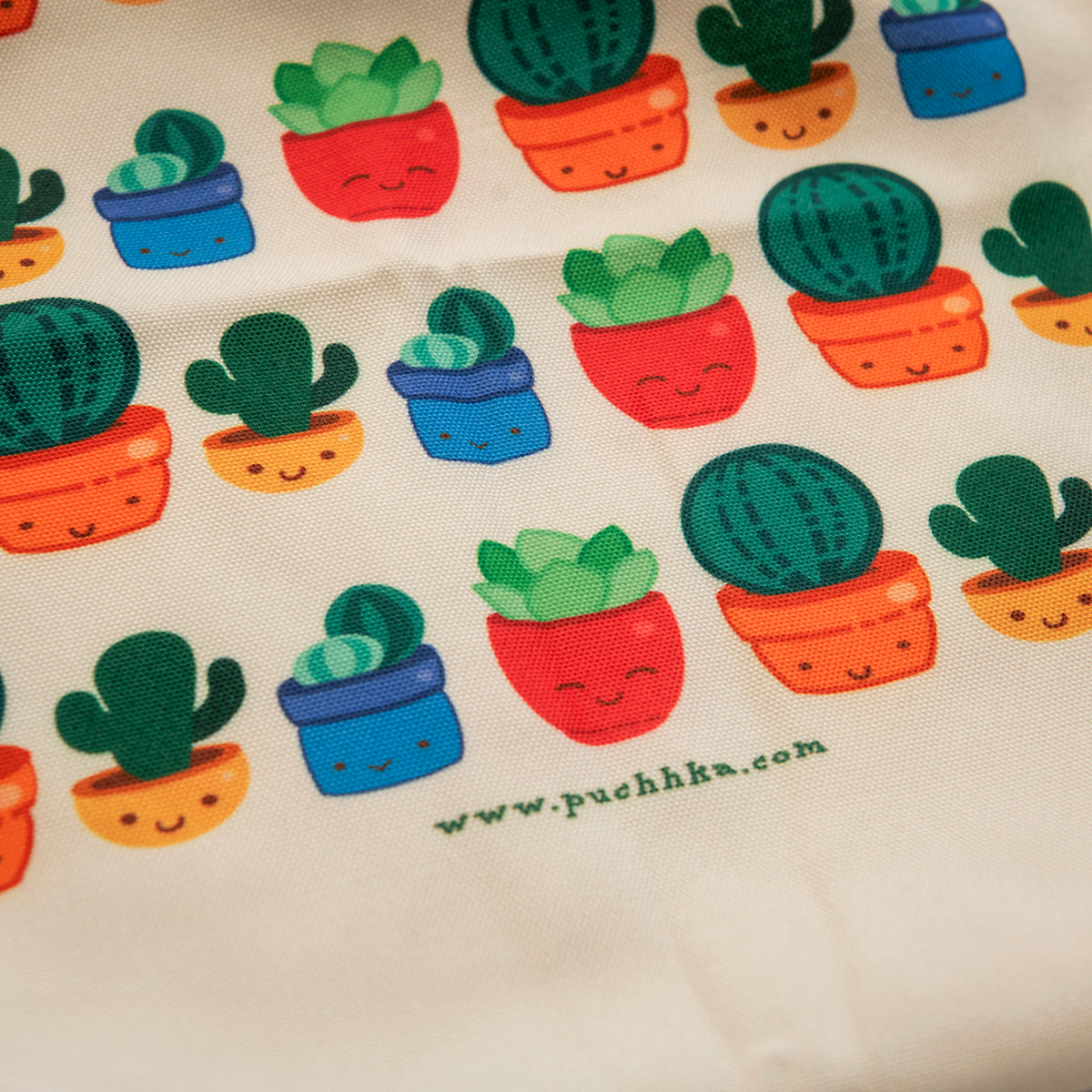 Succulents Canvas Story Tote Bag image 2