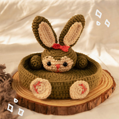 Bunny Crochet Multi-Purpose Tray/Coaster