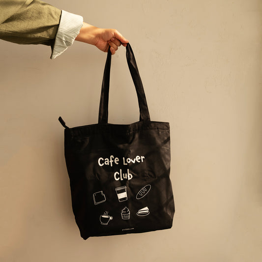 Cafe Lover Club Daily Companion Tote Bag Black