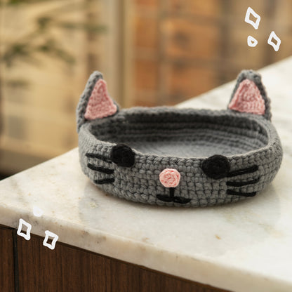 Cat Crochet Multi-Purpose Tray/Coaster