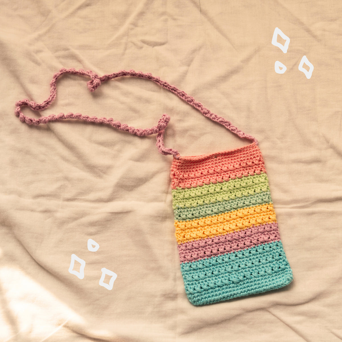Crochet Sling Bag for Kids | Mini Cross-Body Bag
