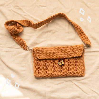 Crochet Sling Bag with Detachable Strap