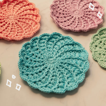 Soft Crochet Coaster | Cushy Acrylic Yarn Mug Mat (set of 6)