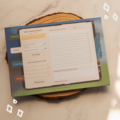 Daily Commission Notepad Planner with Sticker Sheet - Genshin Impact