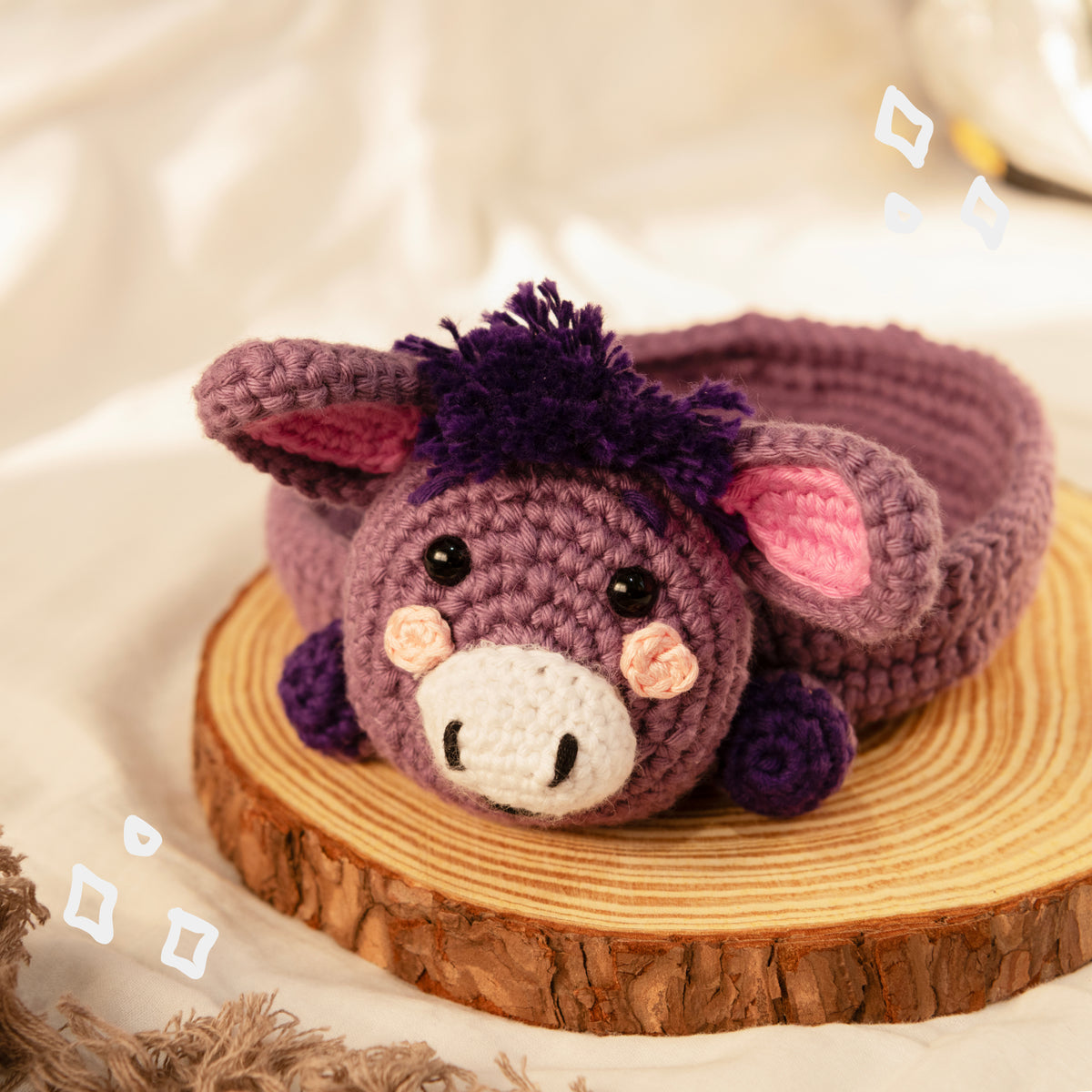 Donkey Crochet Multi-Purpose Tray/Coaster