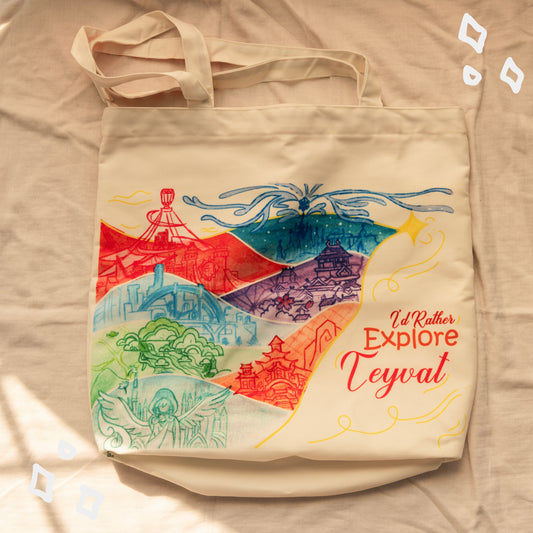 Explore Teyvat Daily Companion Tote Bag