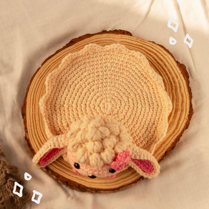 Lamb Crochet Multi-Purpose Tray/Coaster