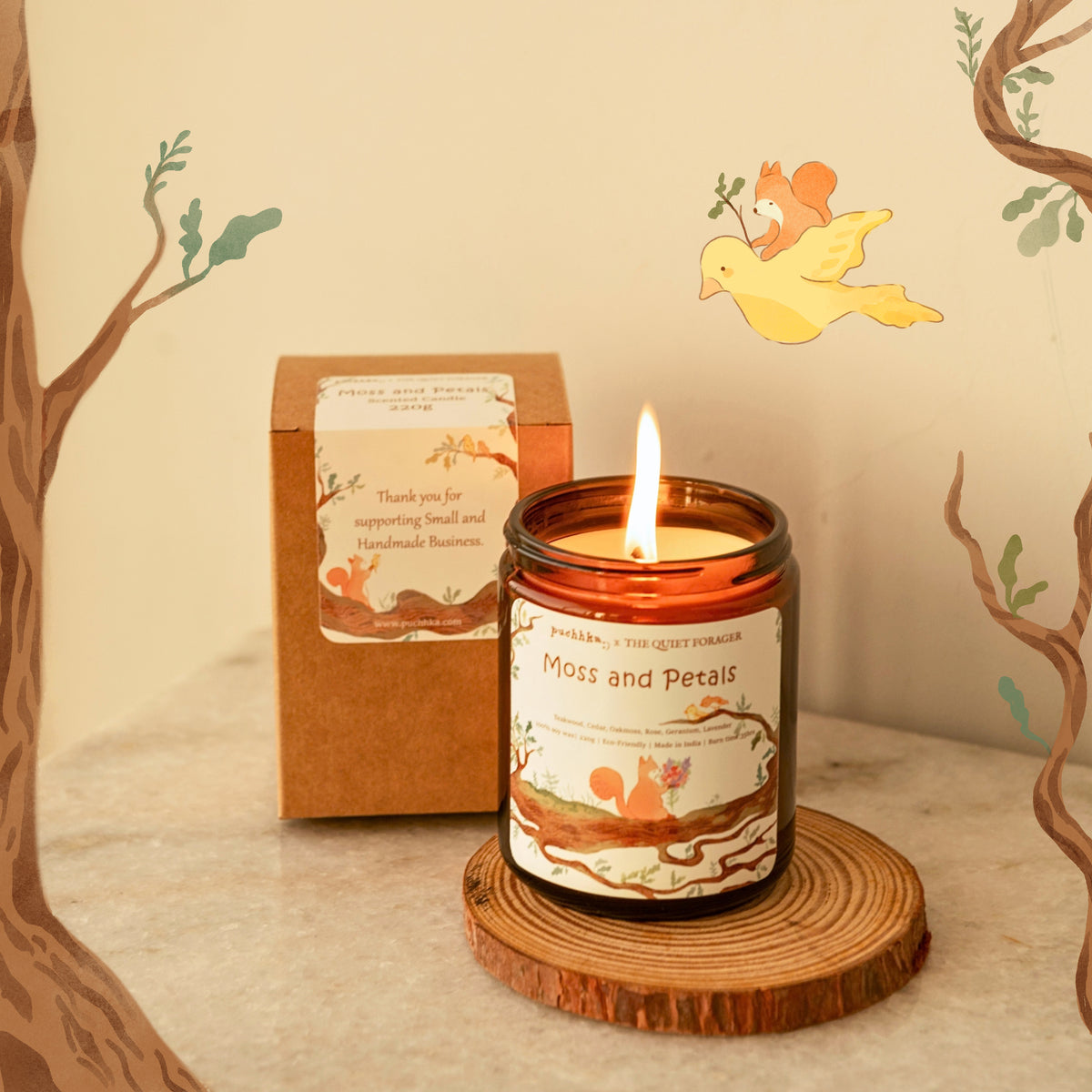 Moss and Petals 220g Scented Candle
