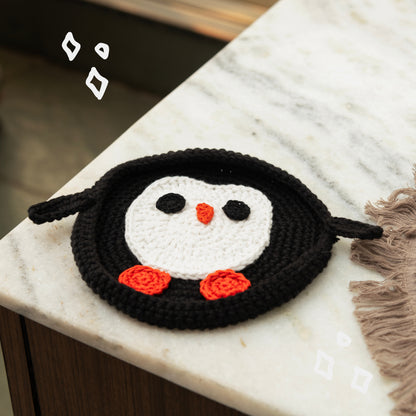 Penguin Crochet Multi-Purpose Tray/Coaster