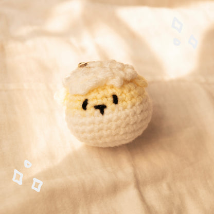 Poppy the Sheep Crochet Keychain