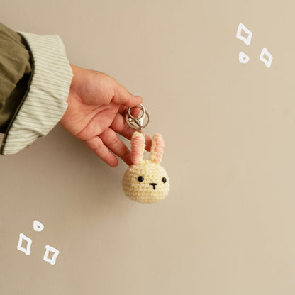 Rexy the Rabbit Crochet Keychain