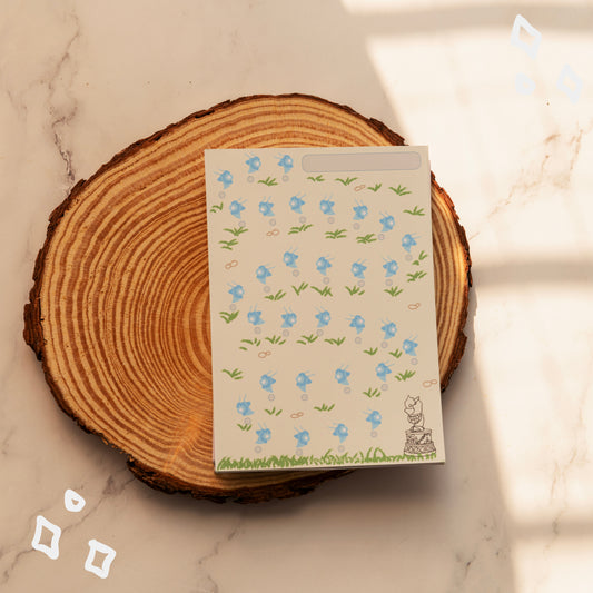 Seelie Habit Tracker Notepad with sticker sheet - Genshin Impact