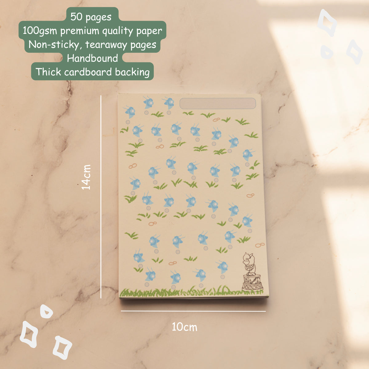 Seelie Habit Tracker Notepad with sticker sheet - Genshin Impact