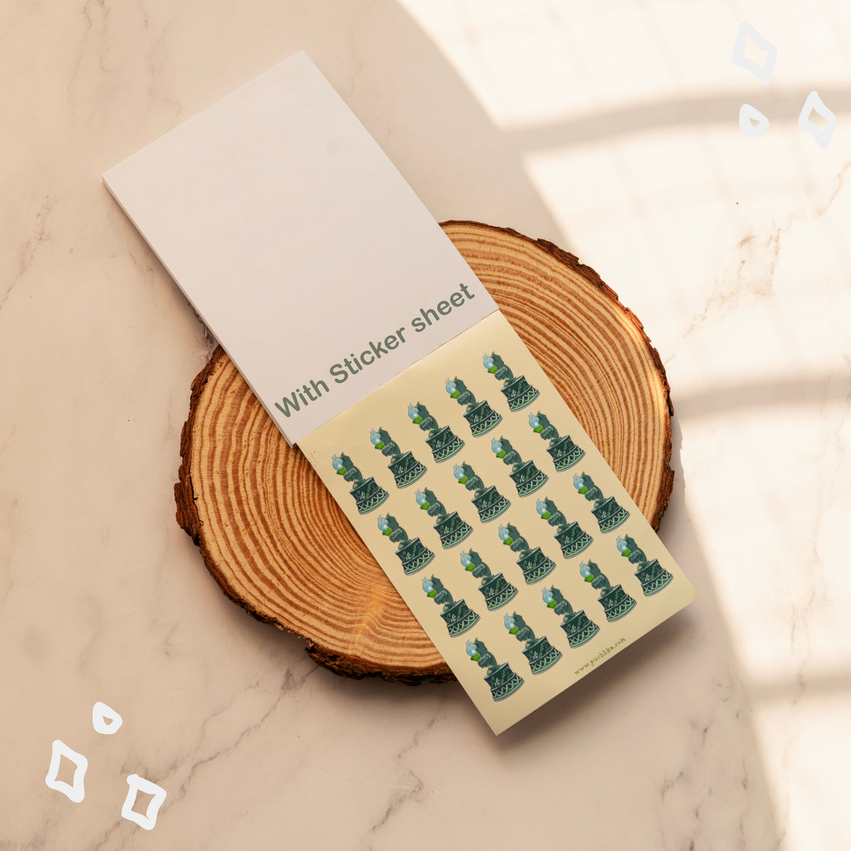 Seelie Habit Tracker Notepad with sticker sheet - Genshin Impact