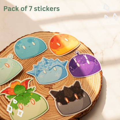 Slimes Die-cut Sticker Pack - Genshin Impact