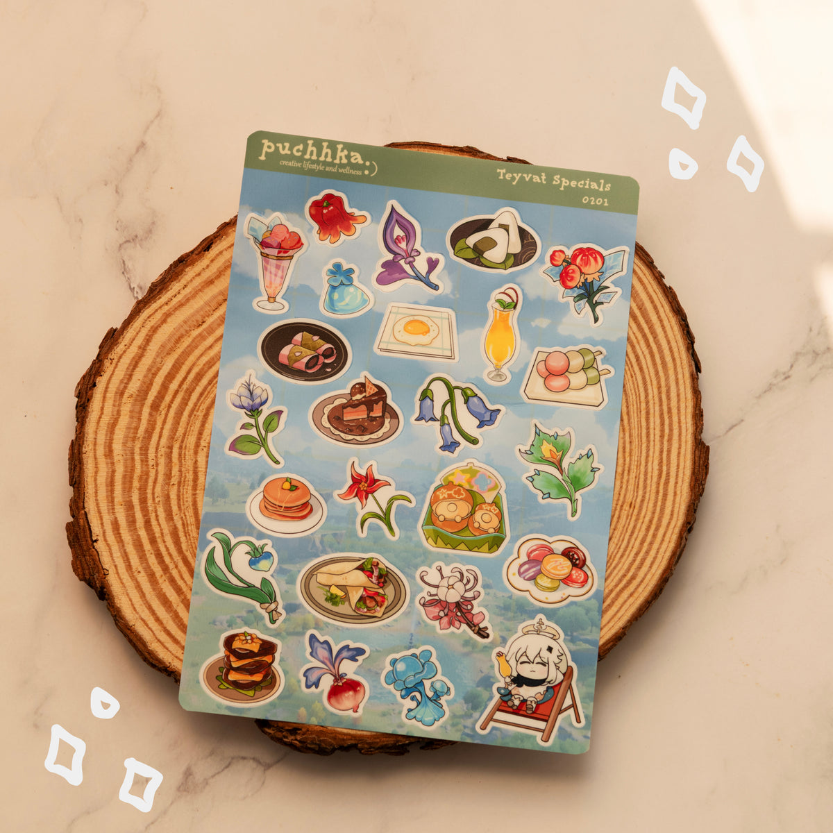 Teyvat Specials Sticker Sheet - Genshin Impact