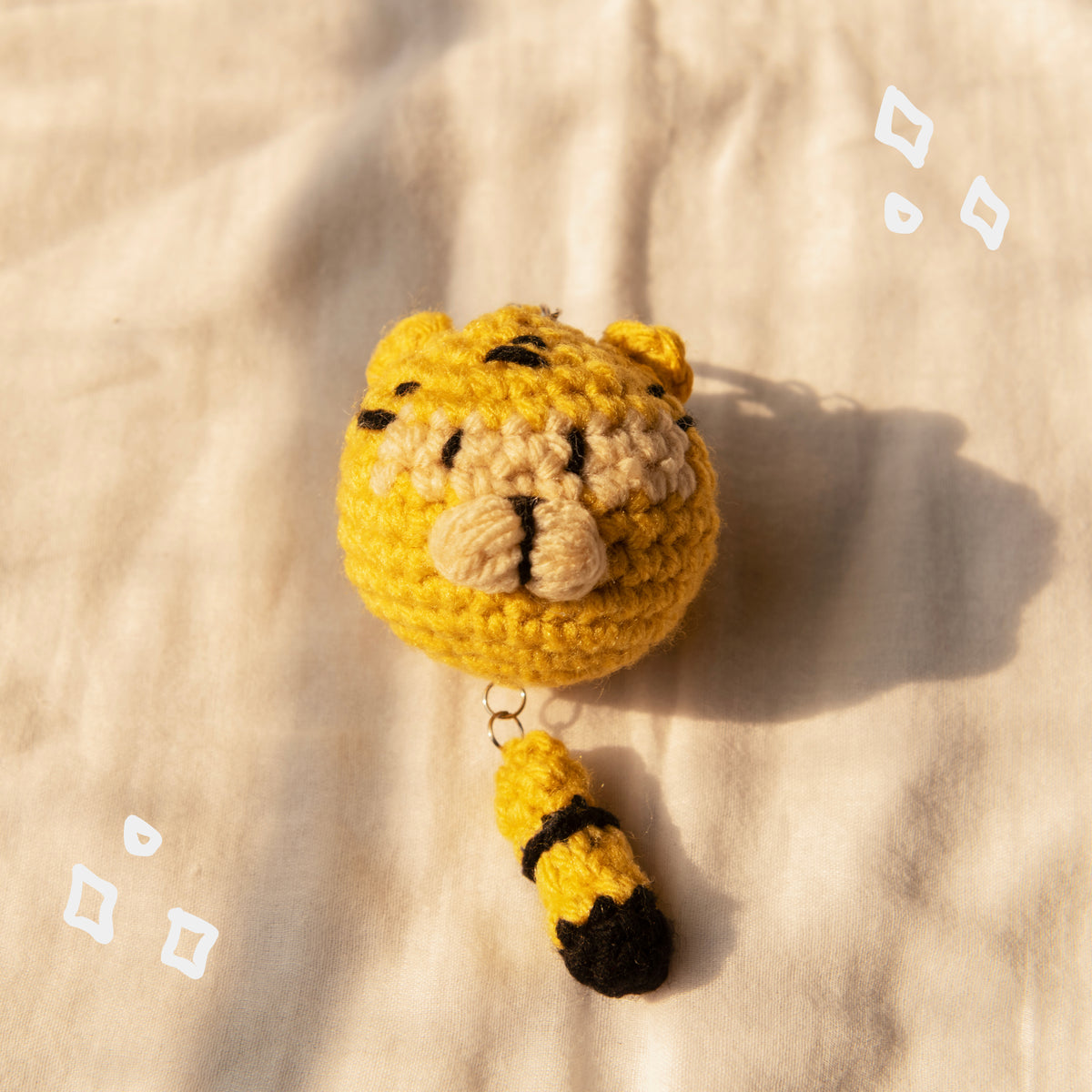 Tiggu the Tiger Crochet Keychain