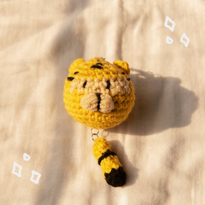 Tiggu the Tiger Crochet Keychain