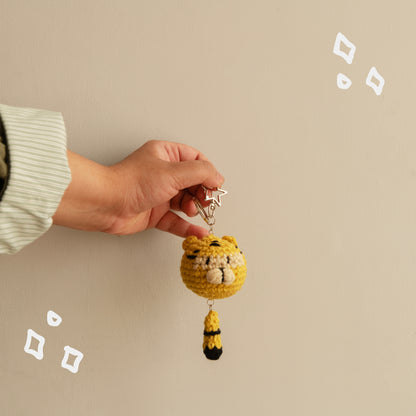 Tiggu the Tiger Crochet Keychain