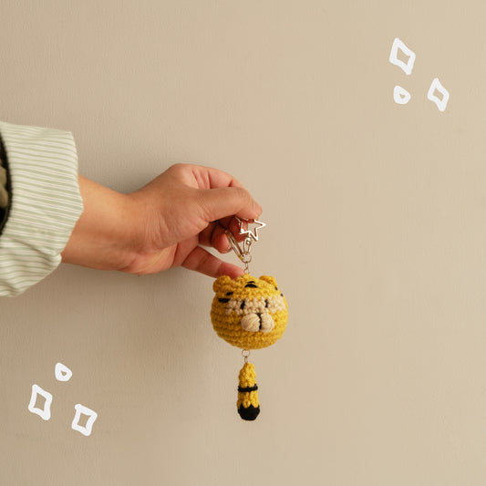 Tiggu the Tiger Crochet Keychain