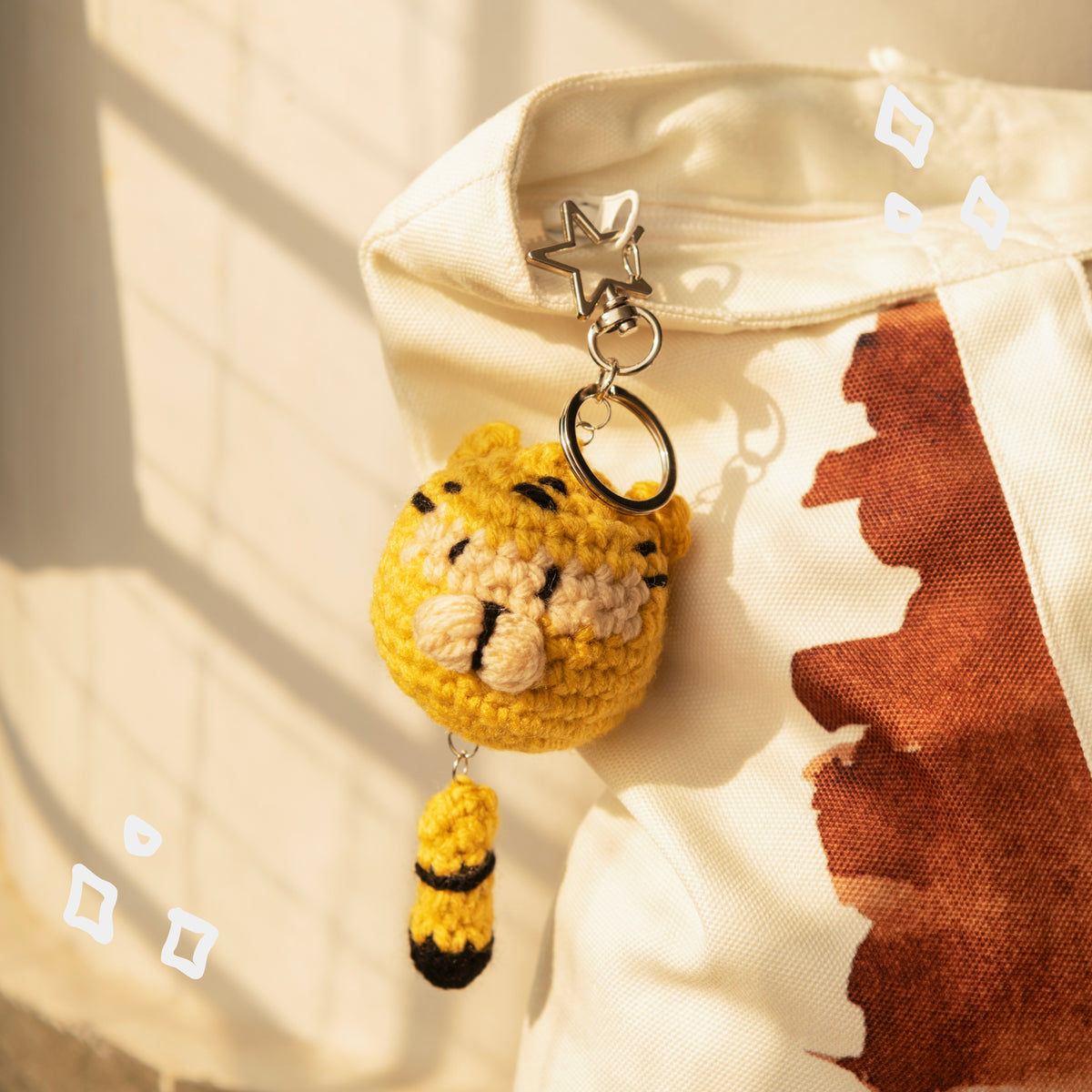 Tiggu the Tiger Crochet Keychain