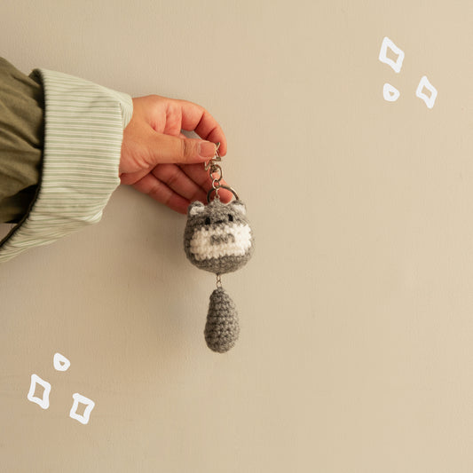 Totoro Crochet Keychain
